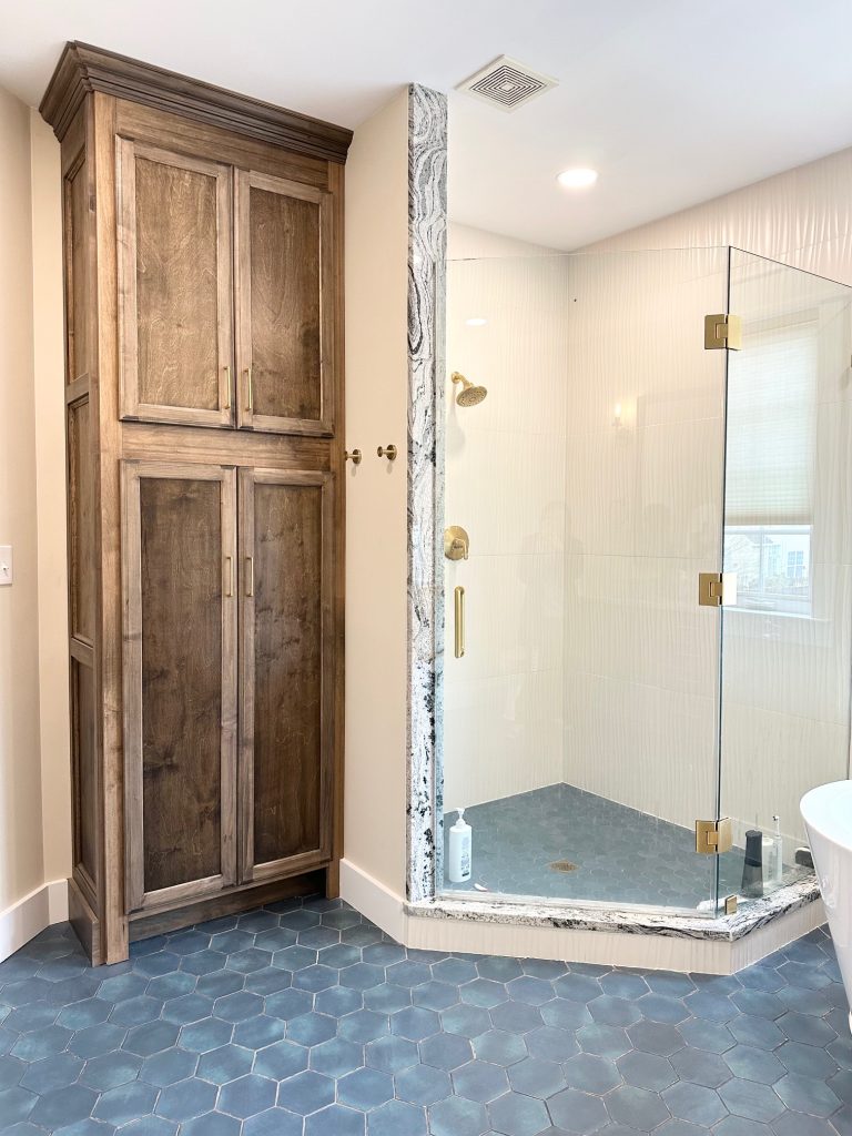 a clean beautiful bath area