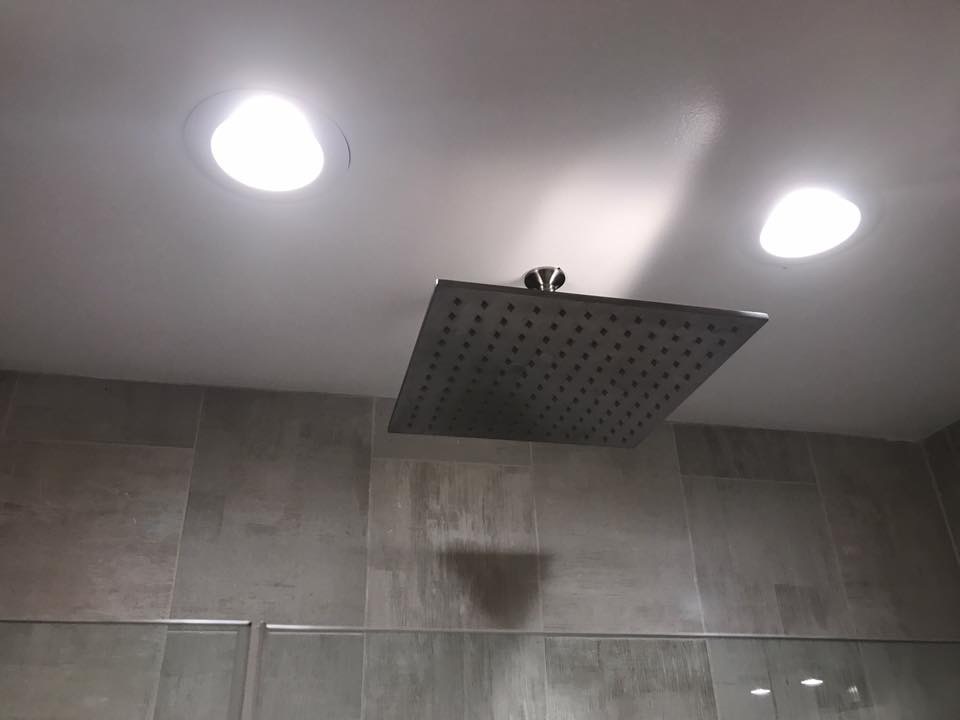 shower in bathroom