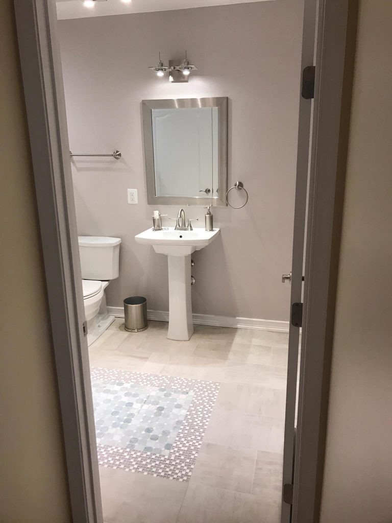 washbasin in bathroom area