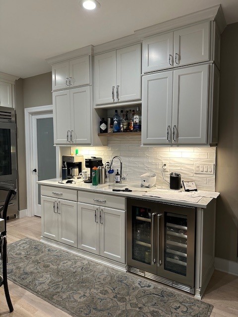 Modern kitchen cabinetry and appliances