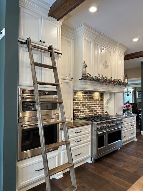 Modern kitchen with ladder