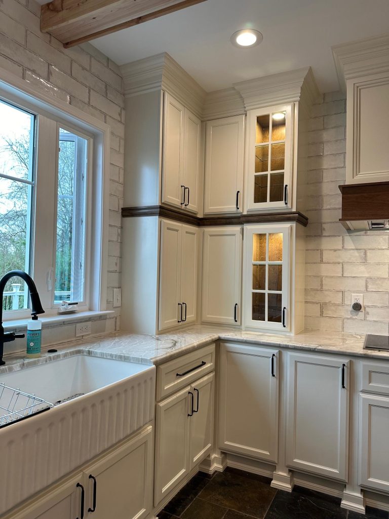 Modern kitchen with cabinets