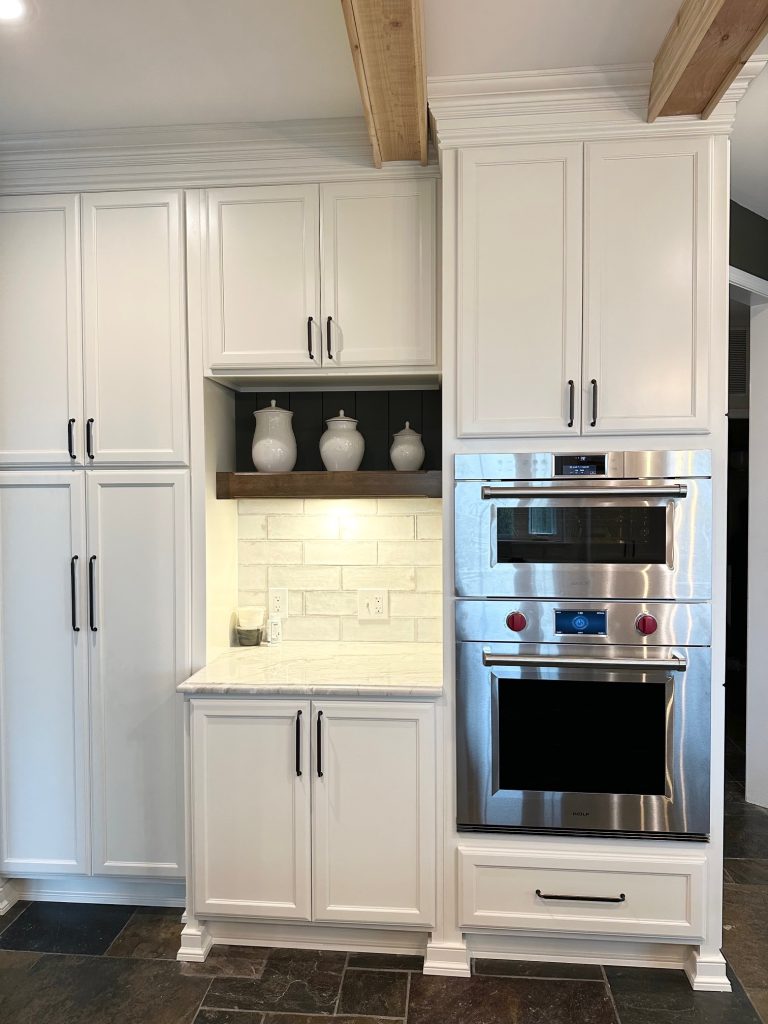 Modern kitchen with cabinets