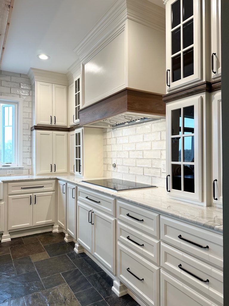 Modern white kitchen interior