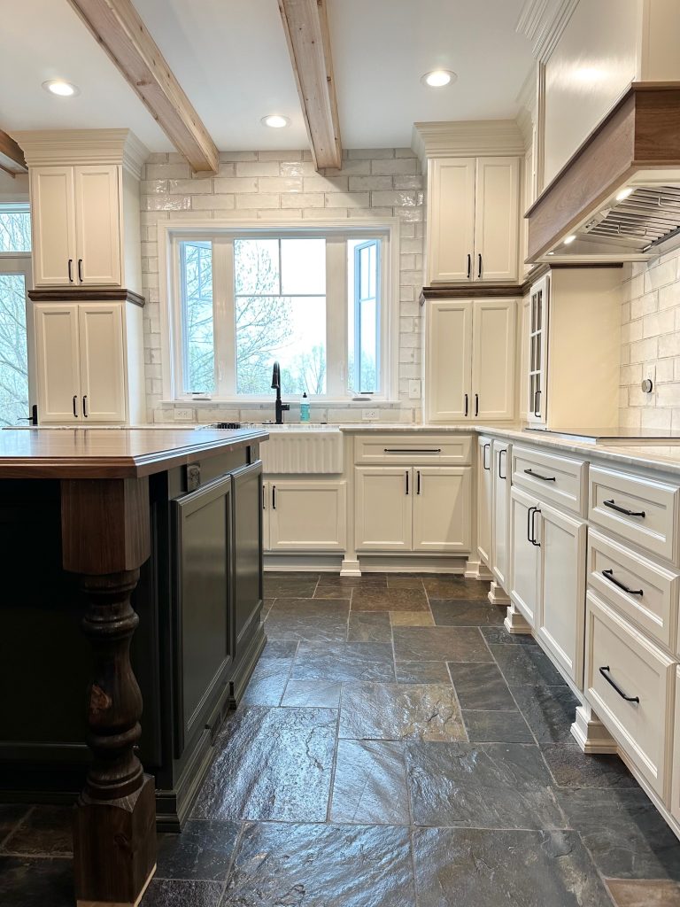 Modern white kitchen interior
