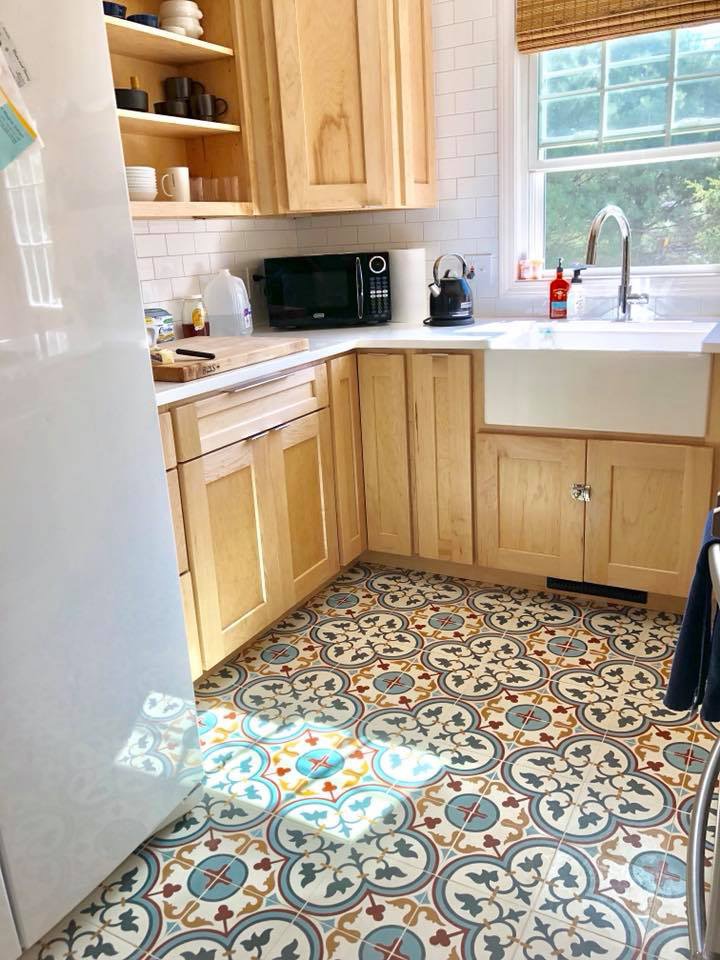 kitchen with wooden design