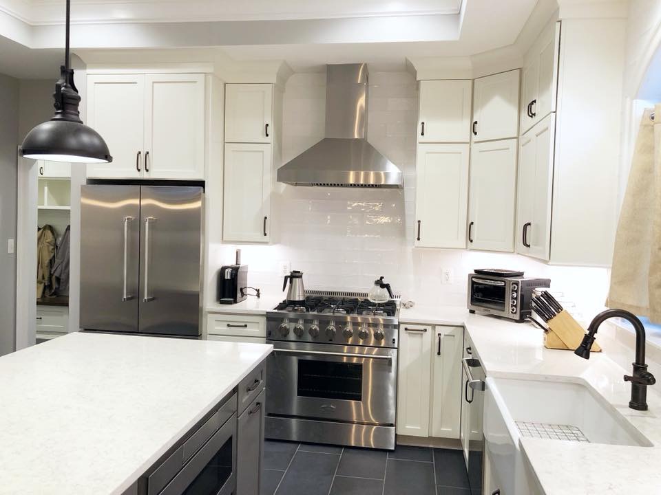 kitchen have beautiful lights and decoration