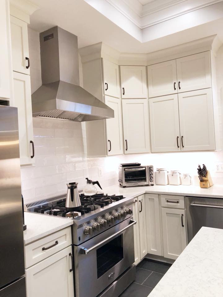 kitchen have beautiful lights and decoration