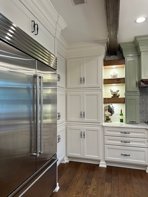 Modern kitchen with stainless appliances
