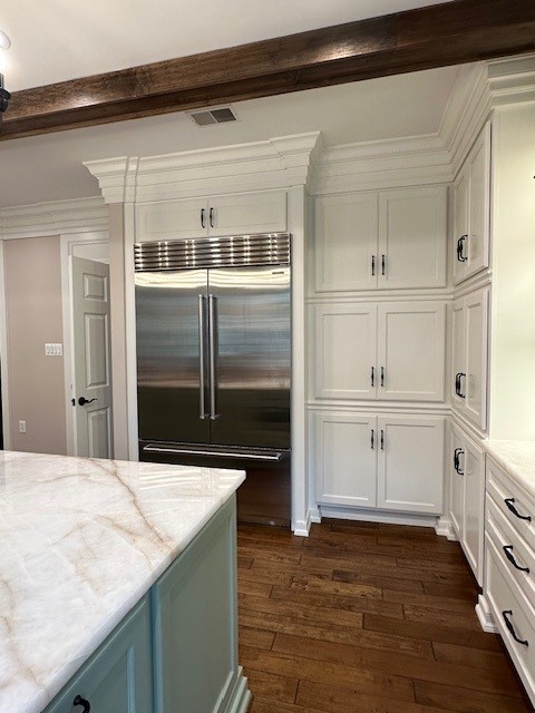 Modern kitchen with stainless appliances