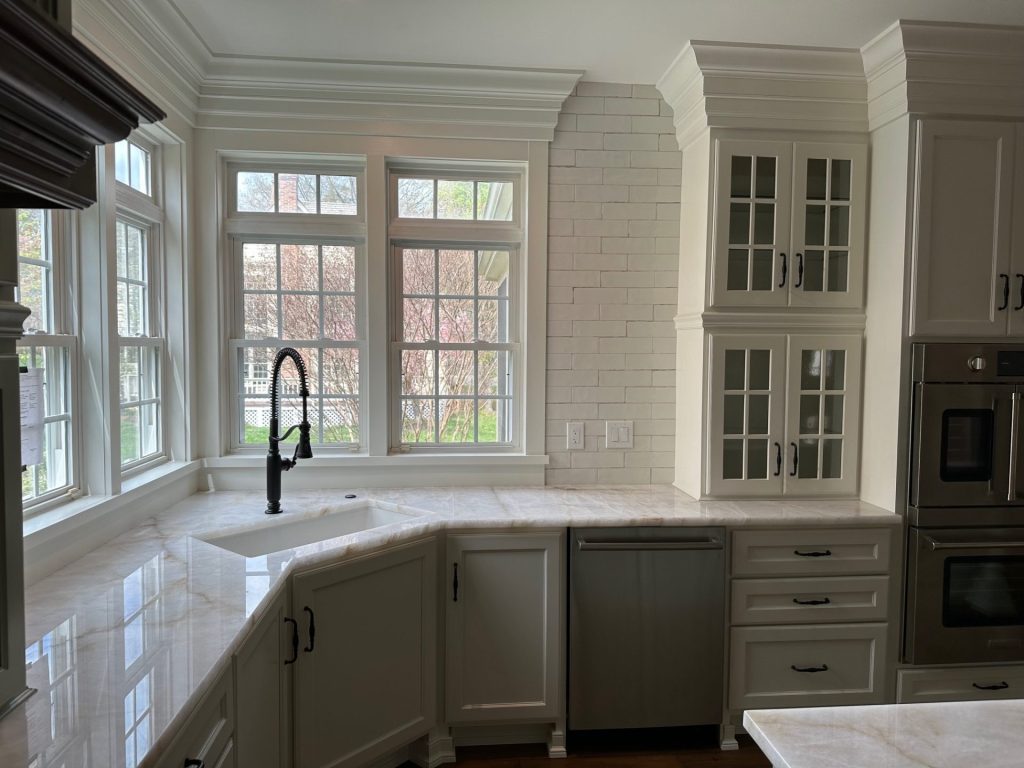 Bright modern kitchen interior